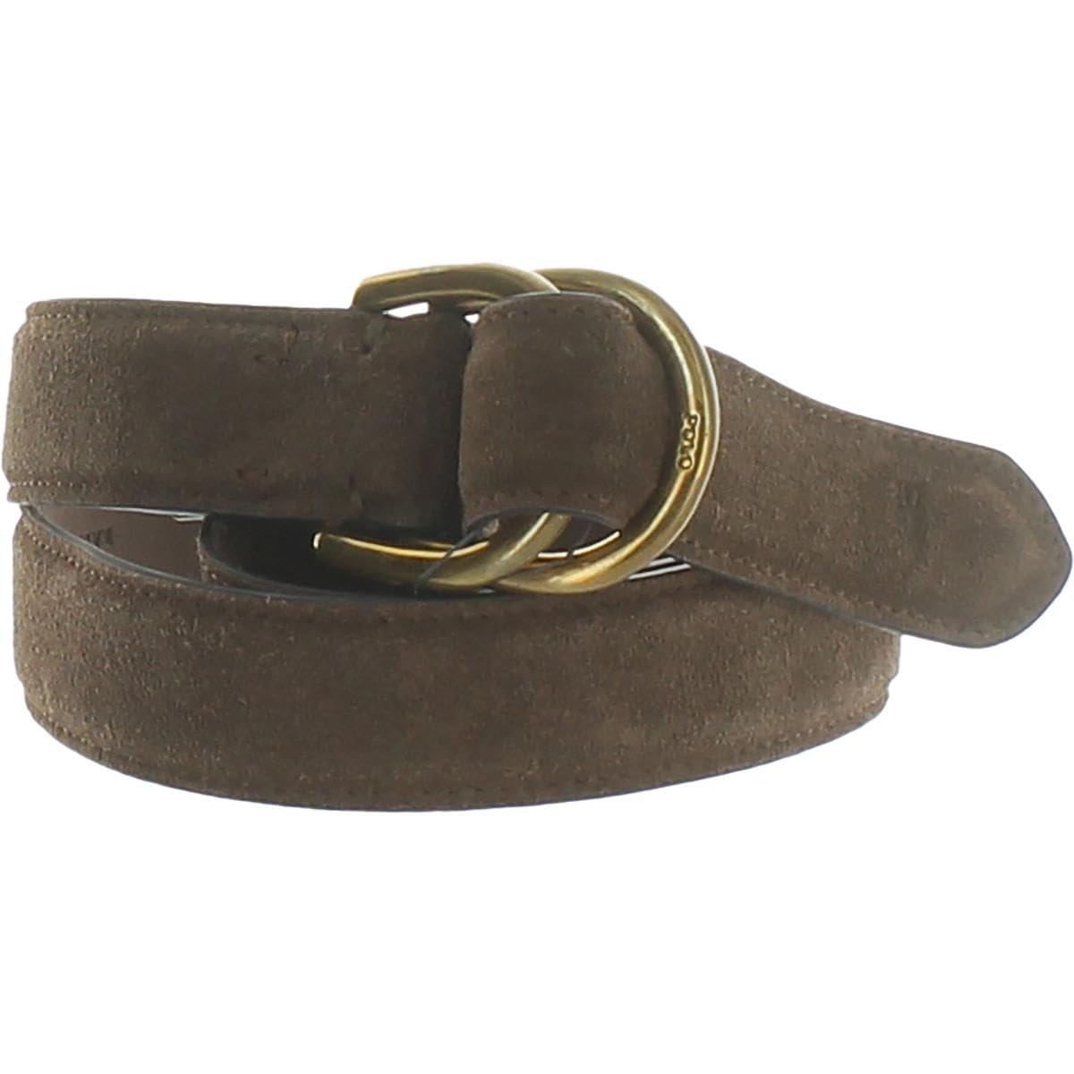 POLO RALPH LAUREN Men's Suede D-Ring Belt, Brown, L | eBay